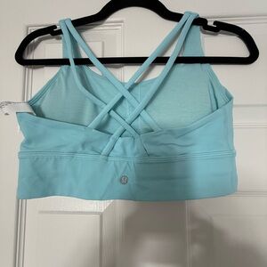Lululemon Energy Longline Light Blue Sports Bra